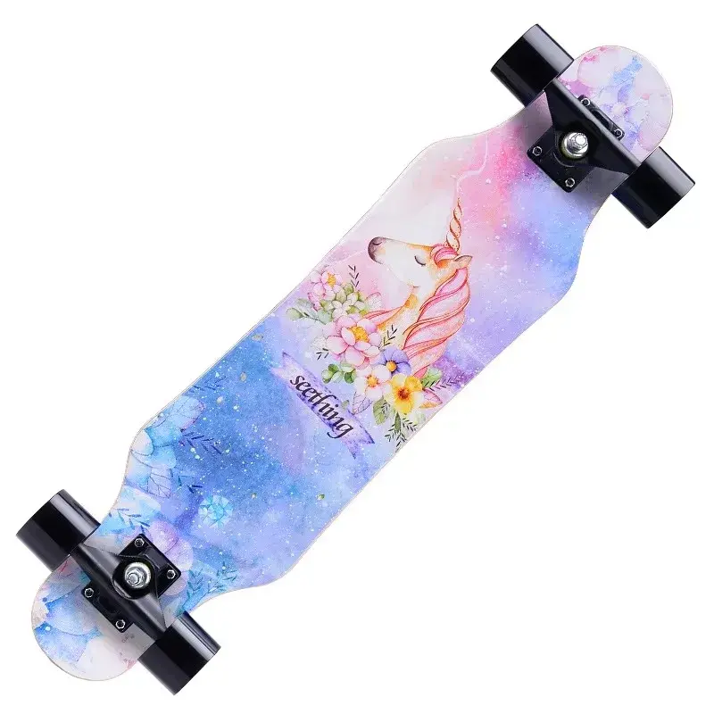 Thumbnail: Affordable Maple Four Wheel Longboard Skate Boards for Beginners