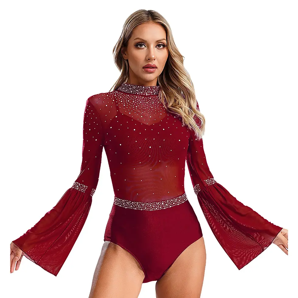 Thumbnail: Womens Figure Skating Rhythmic Gymnastics Leotard Dancewear