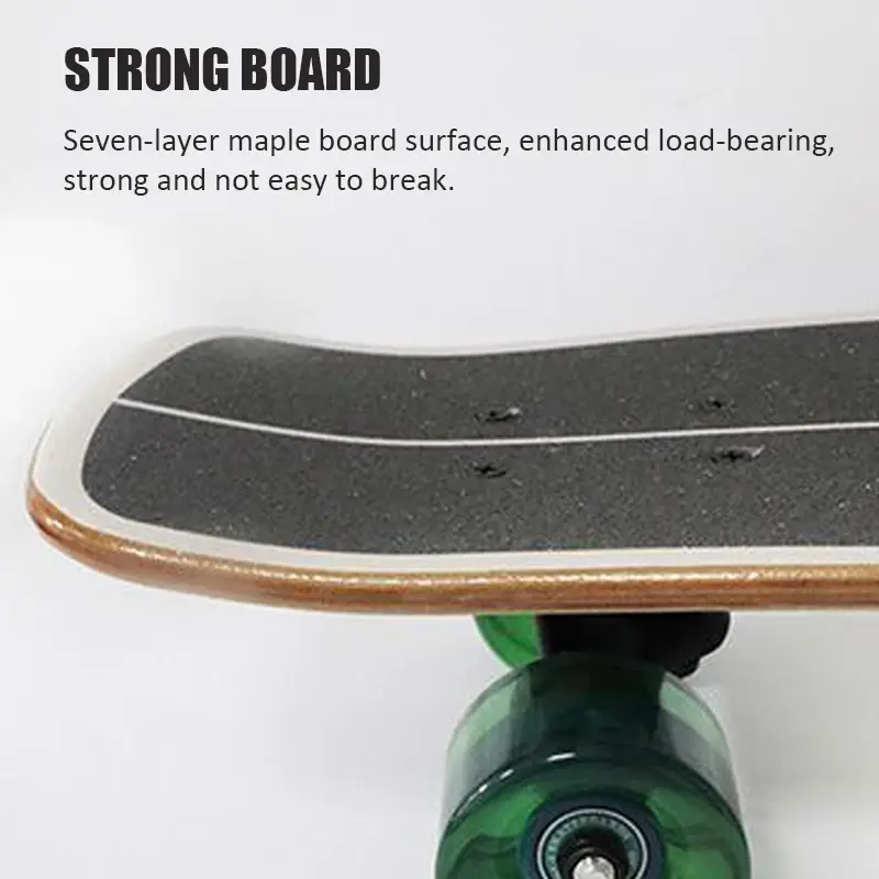 Thumbnail: Portable Mini Skateboard 19 Inch Maple Drift Cruiser Kids Adults Beginners