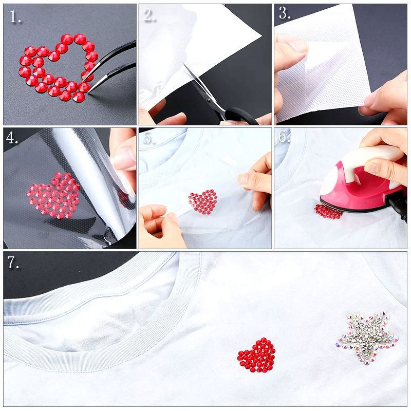 Thumbnail: Hot Fix Paper Tape Heat Transfer Film Adhesive for Rhinestone Positioning