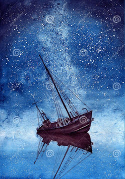 watercolor-illustration-grounded-ship-night-sky-strewn-stars-their-reflection-sea-water-21