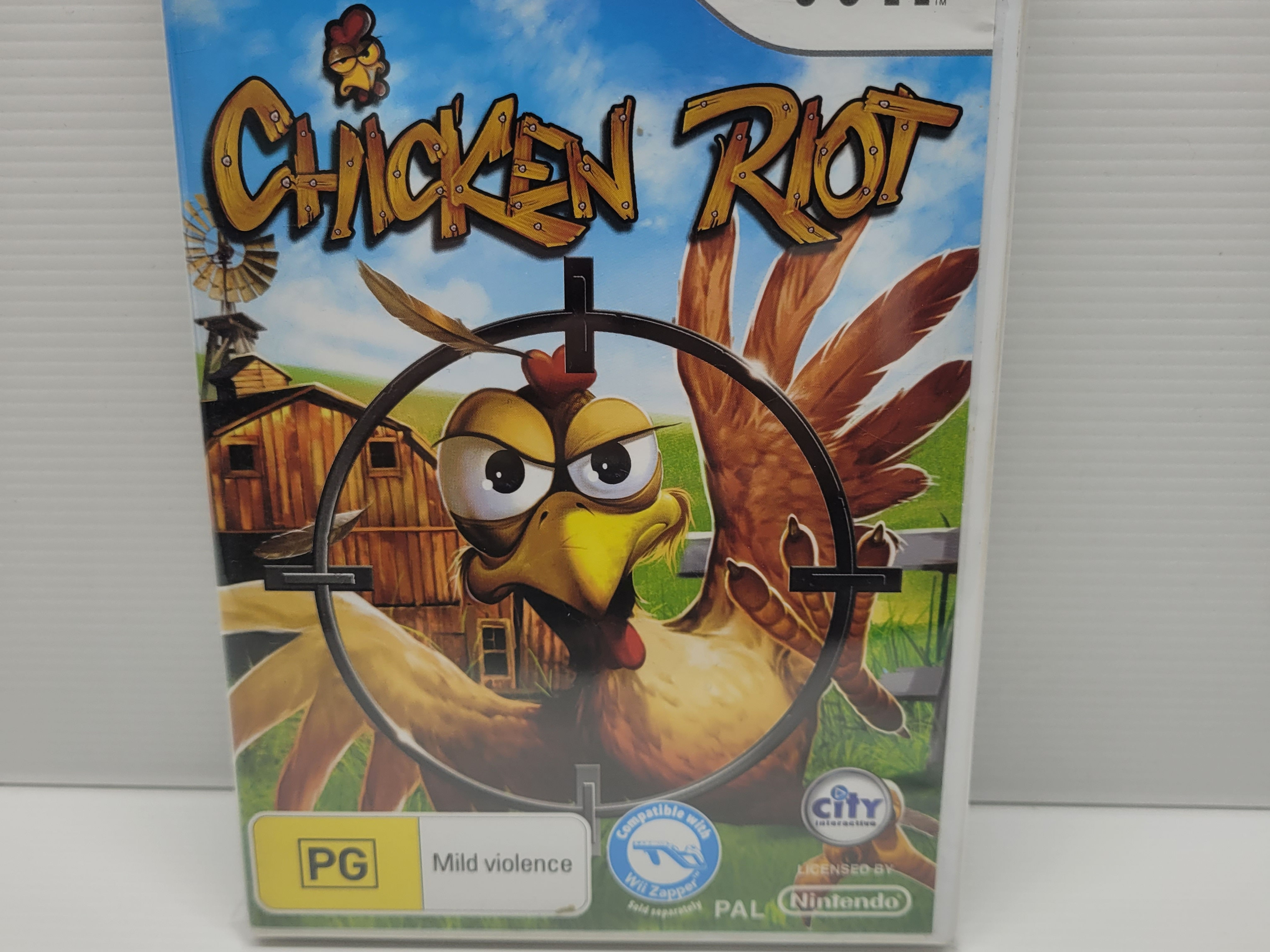 Chicken Riot Nintendo Wii + Zapper