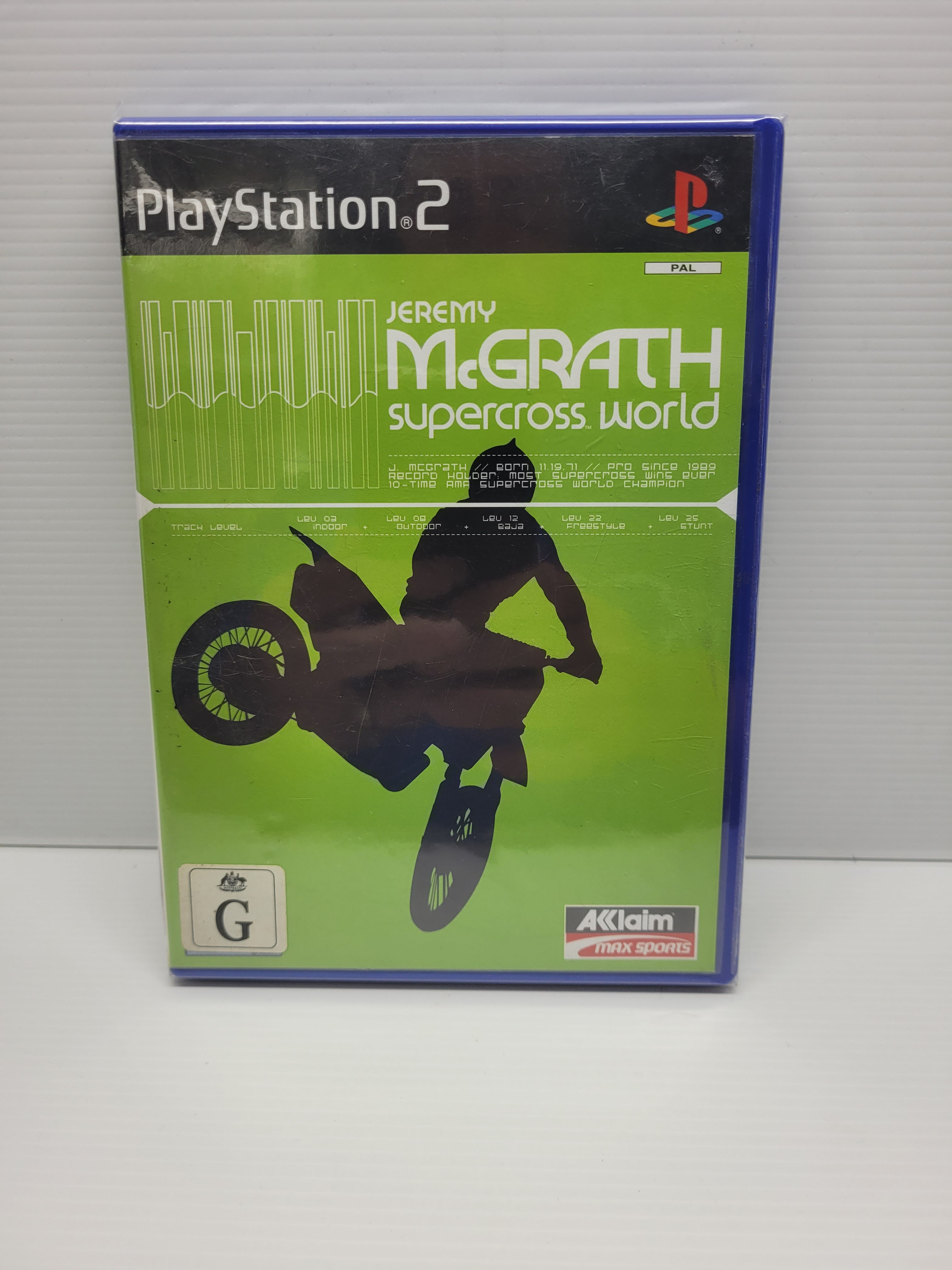 Jeremy McGrath Supercross World PlayStation 2 PS2