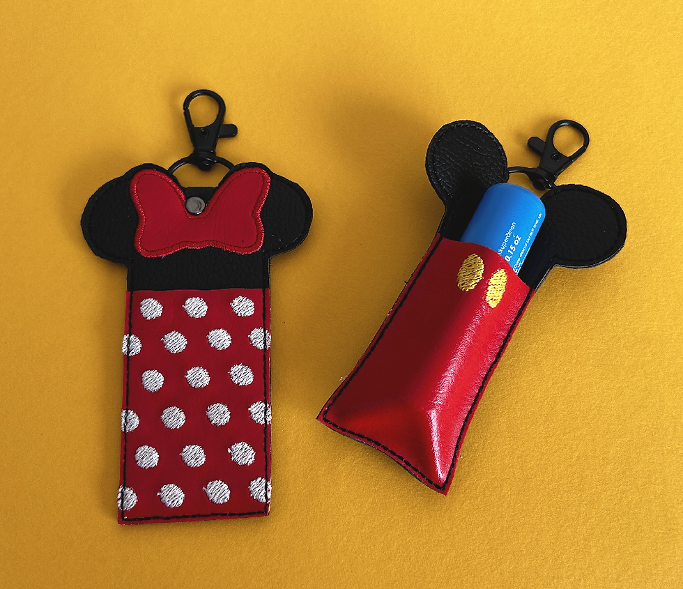 Thumbnail: Mickey Mouse and Minnie Mouse inspired lip balm holders