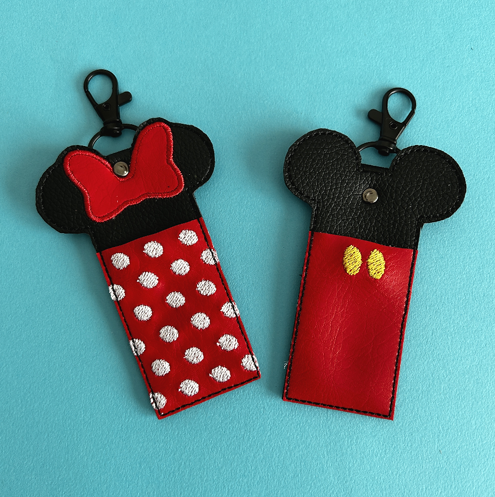 Thumbnail: Mickey Mouse and Minnie Mouse inspired lip balm holders