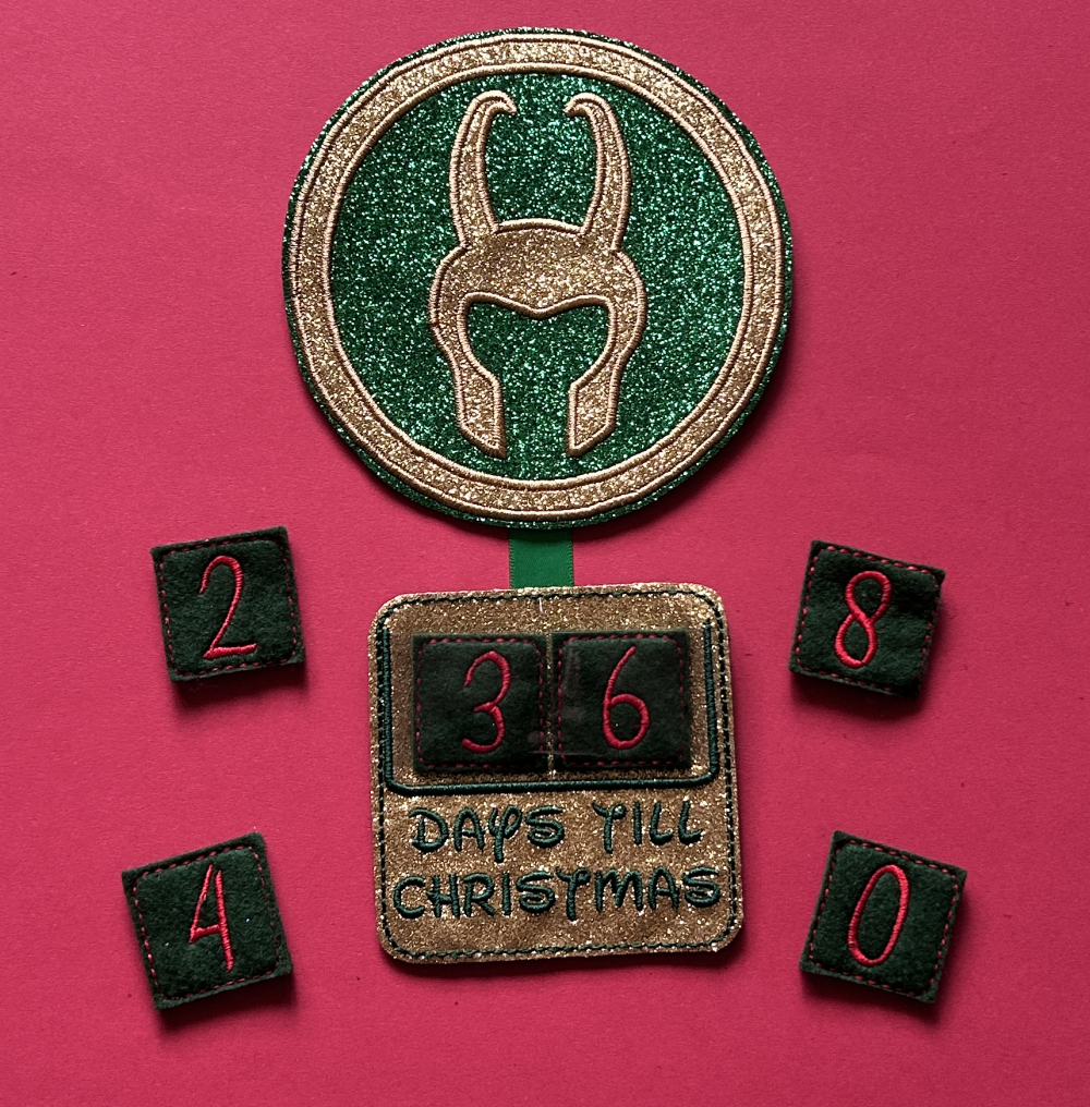 Loki logo, Marvel inspired - countdown