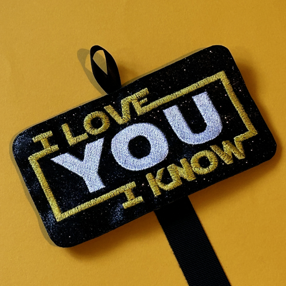 I love you, I know - Star Wars inspired Ear/Bow holder