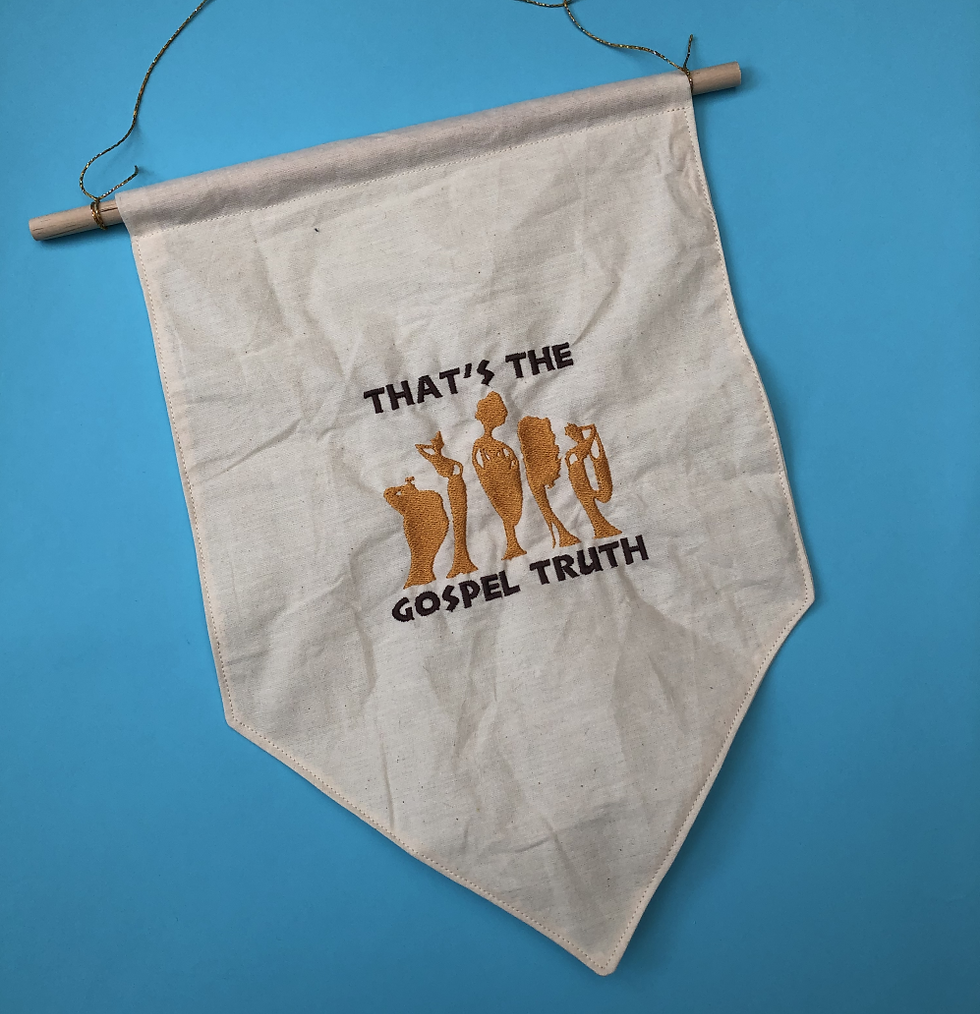 Thumbnail: The Muses design - Pin Display Flag