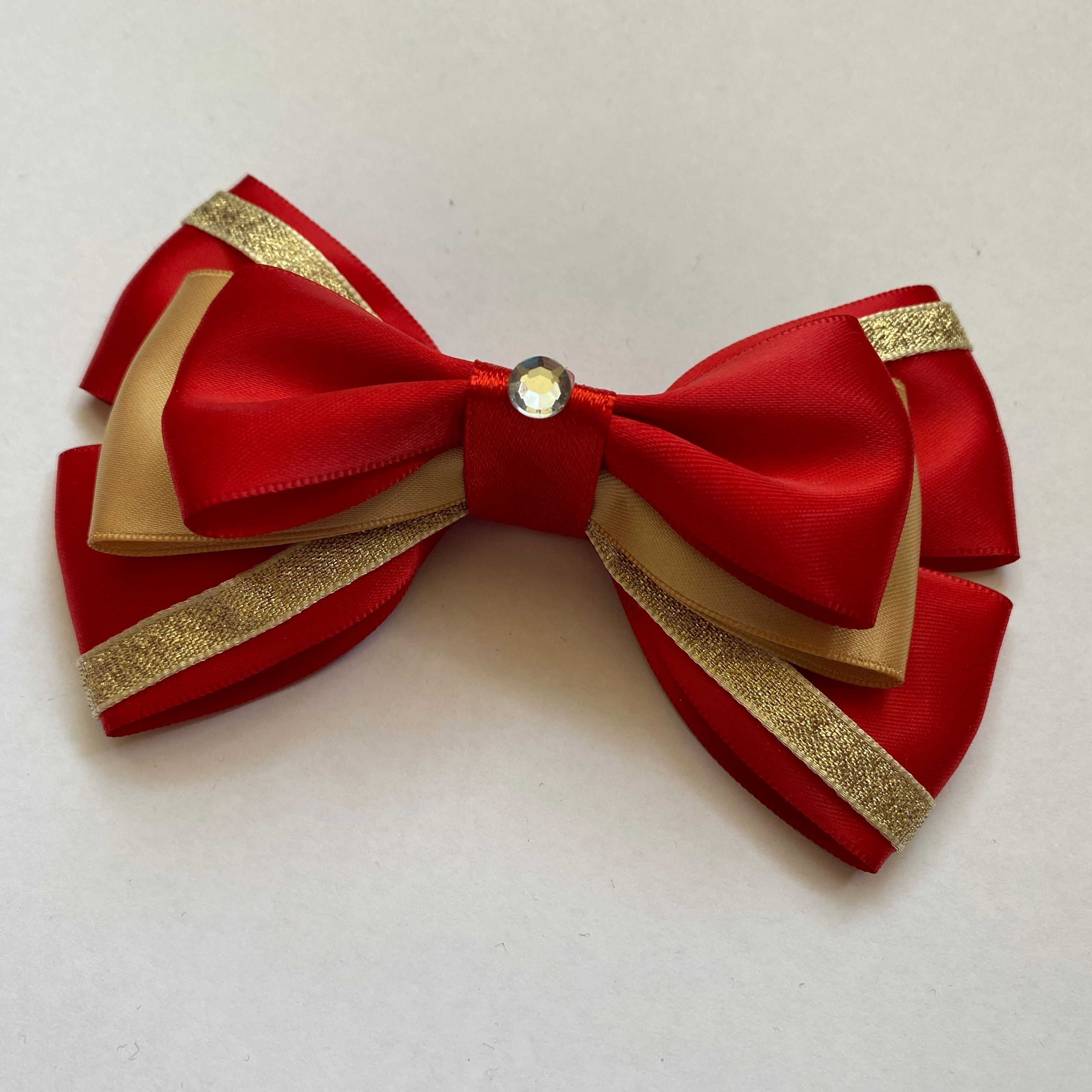 Iron Man inspired hair bow