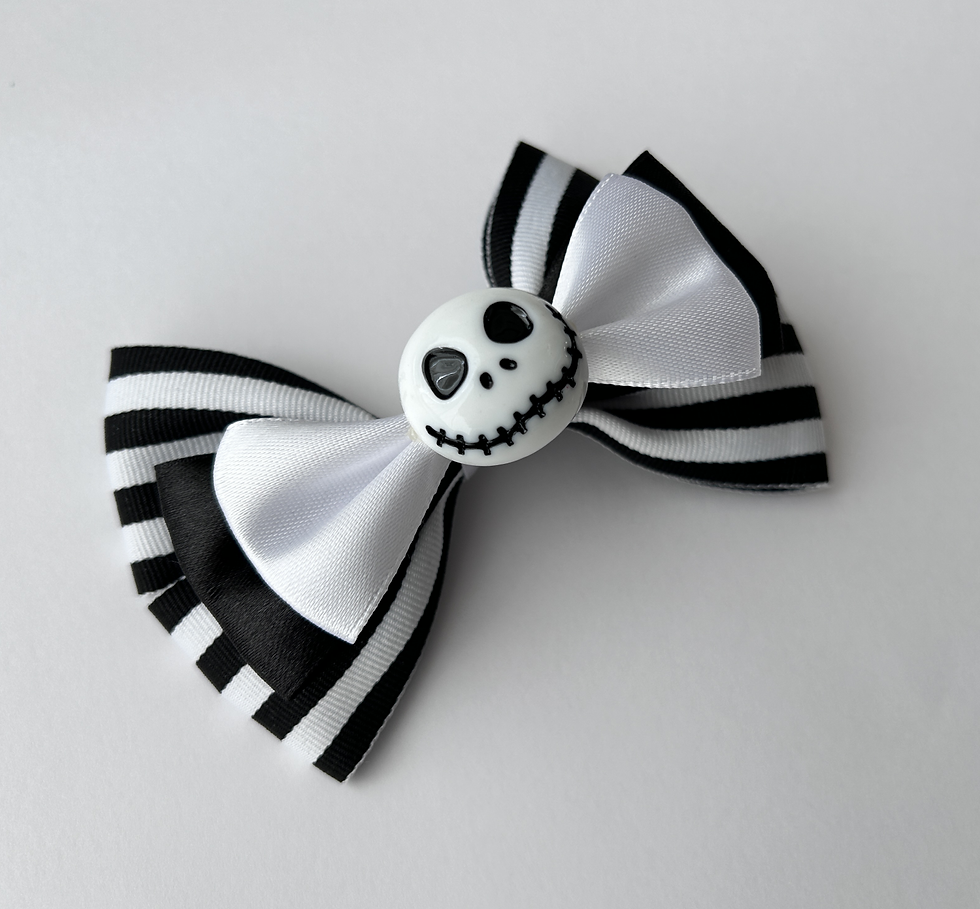 Thumbnail: Jack Skellington inspired hair bow