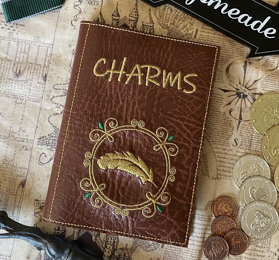 Thumbnail: Charms - embroidered notebook cover