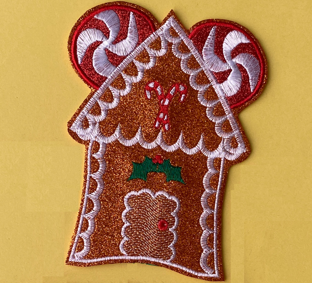 Gingerbread House design Ear/Bow holder