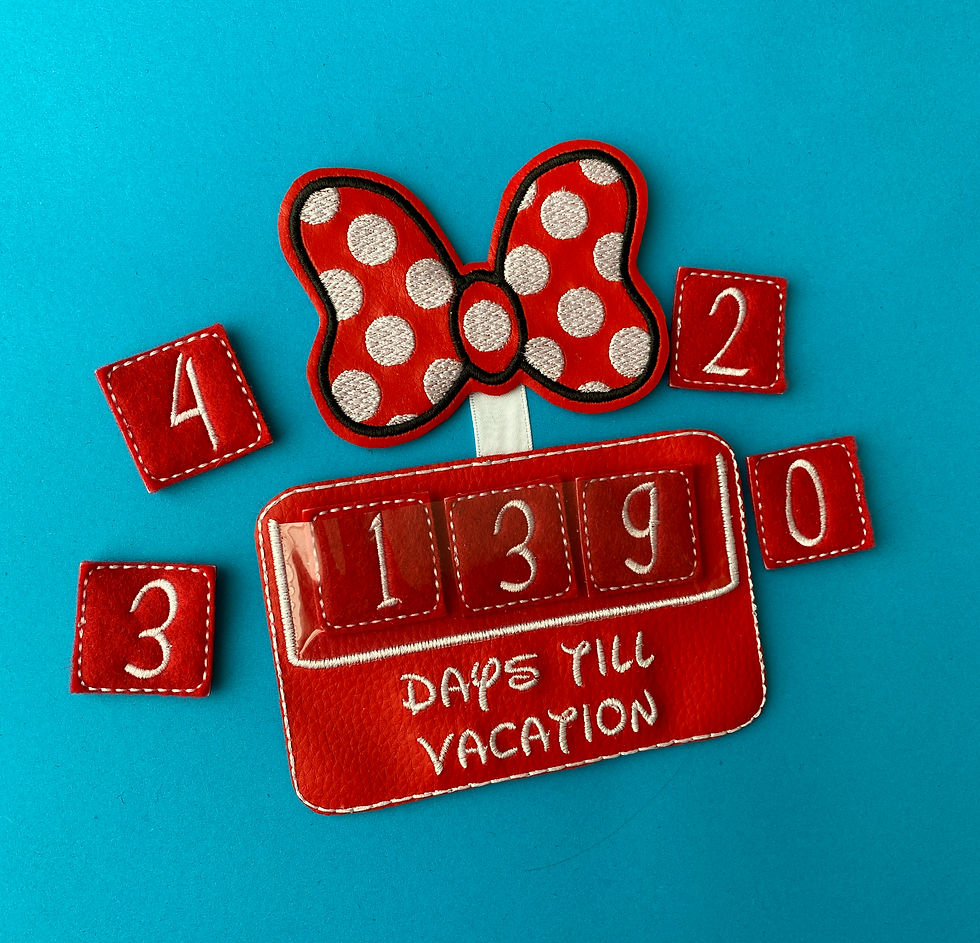 Thumbnail: Minnie Mouse bow - countdown