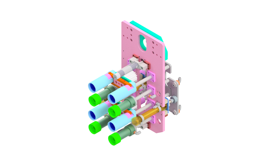 Valve part insert and take-out EOAT