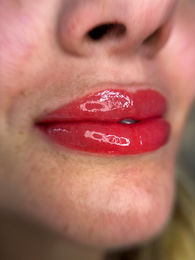 lip blushing tattoo