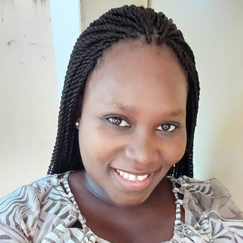 braided hair - front