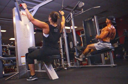 ZyckFit personal training at Real Fitness gym in Jupiter Florida. Weight loss, muscle tone, better today than yesterday. Rows and lat pulldowns