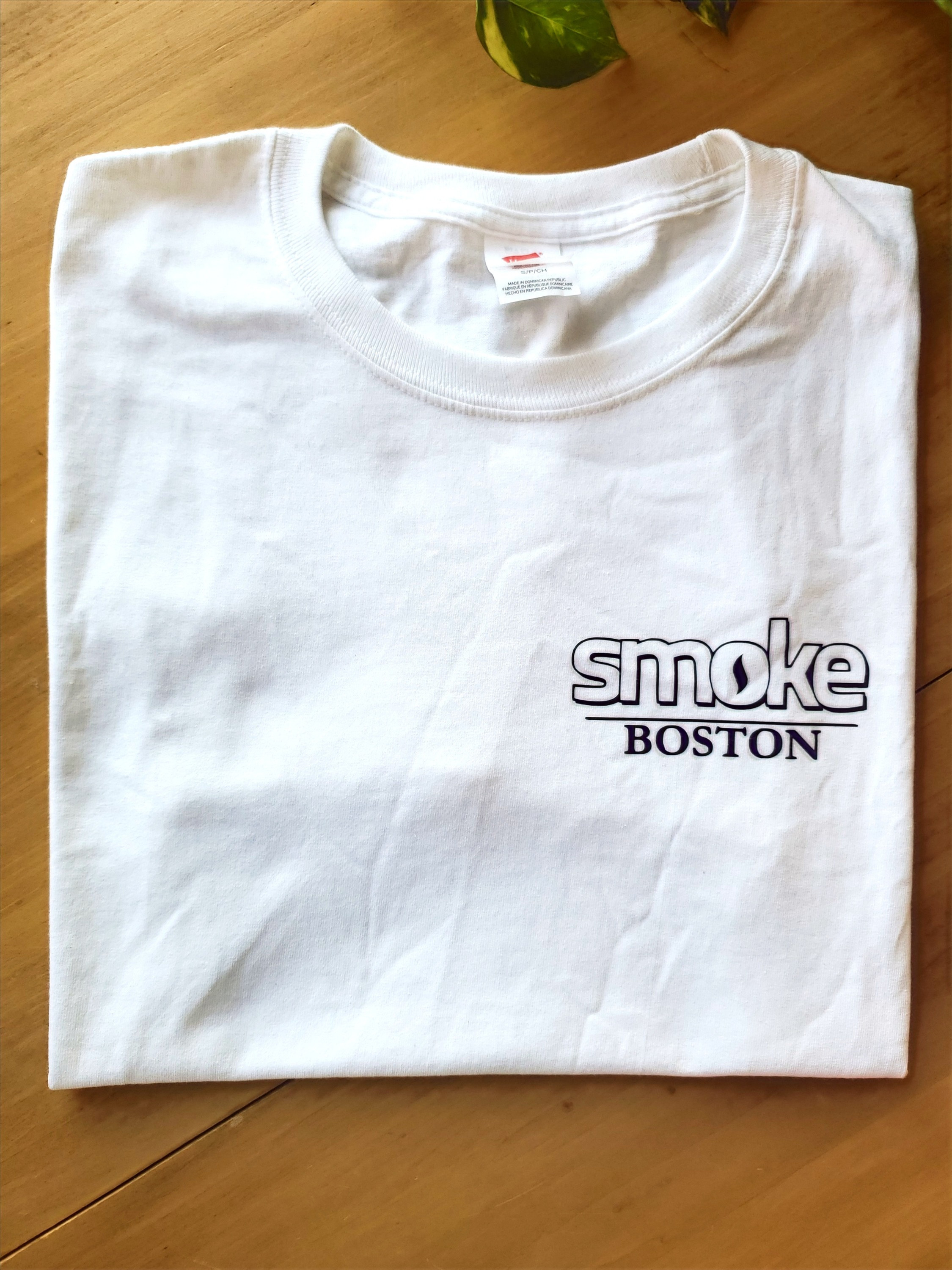 Smoke/Boston White Tee