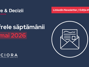 Cifre & Decizii #5 - Cifrele saptamanii | 15 mai 2026