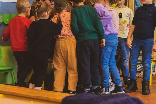 Foto van spelende kinderen
