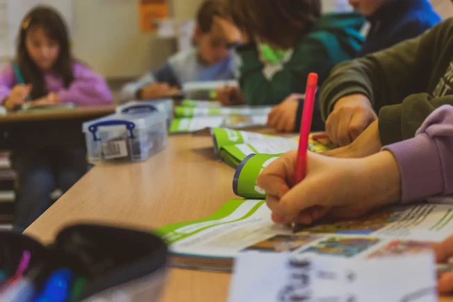 Foto van spelende kinderen