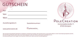 Gutschein Poledance