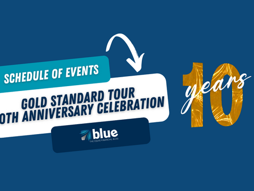 Schedule of Events - Gold Standard Tour - 10th Anniversary Celebration