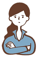 困る女性