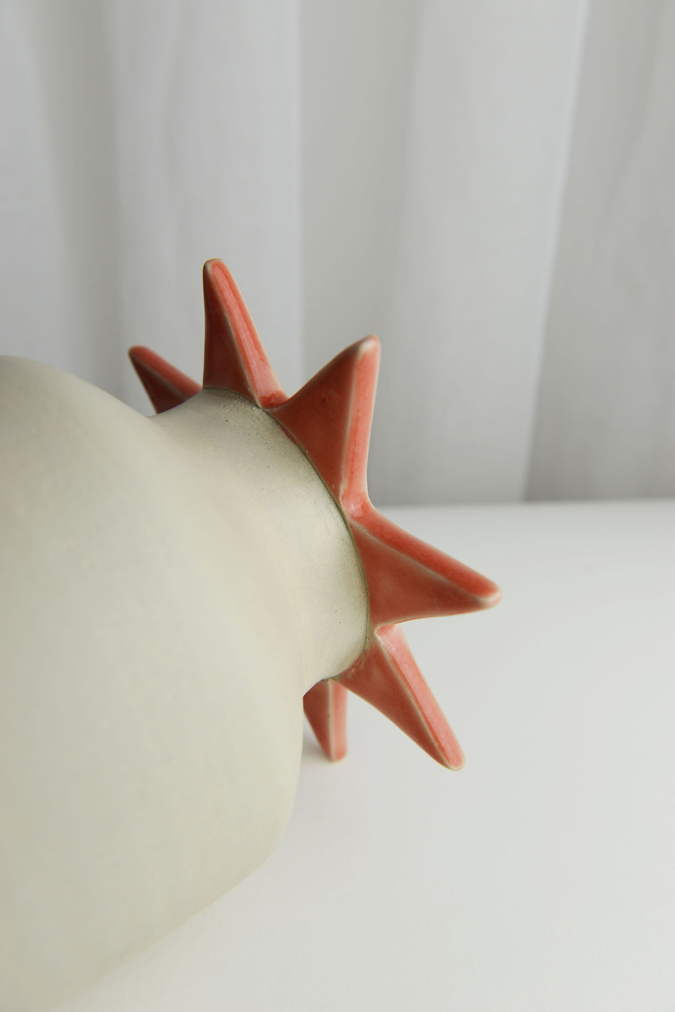 Miniature : Vase rose triangles