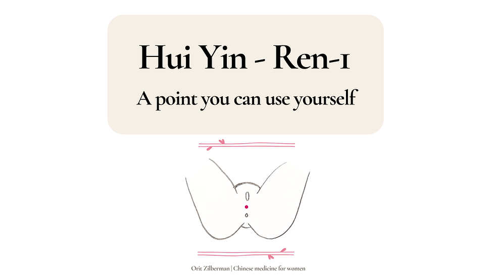 Hui Yin - A point you can use yourself