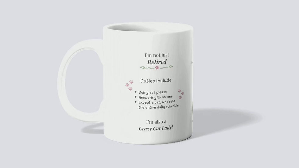 Thumbnail: Not Just Retired - Job Title Mug