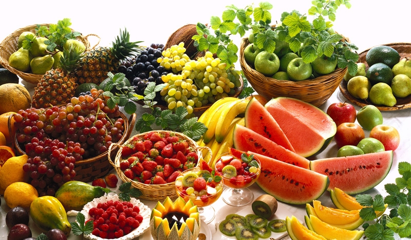 Arranged Food and Objects