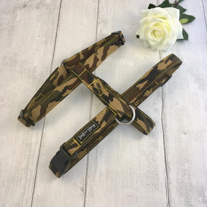 Thumbnail: Dog Harness | Camo Dog Harness | Khaki Harness | Strap Dog Harness | Dog Harness