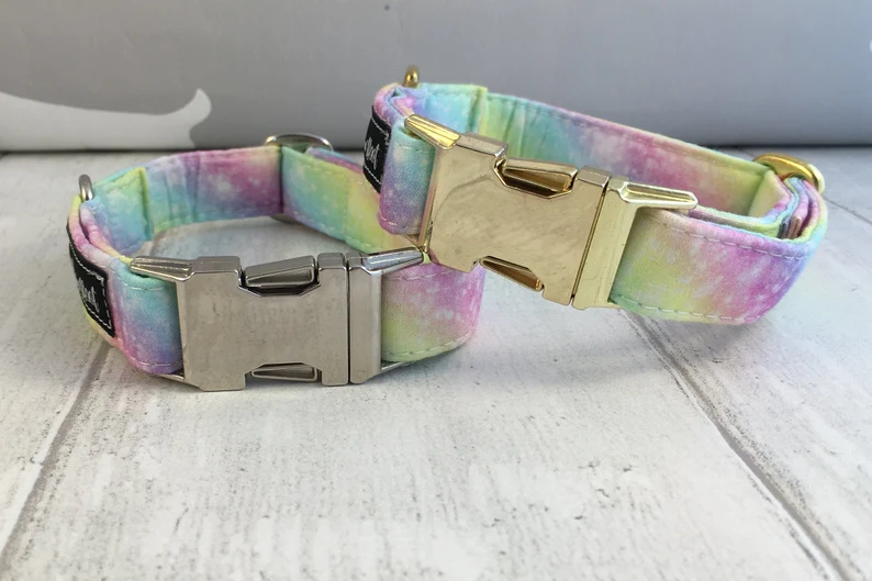 Thumbnail: Dog Collar | Dog Collar and Lead Set | Rainbow Dog Collar | Colourful Dog Collar
