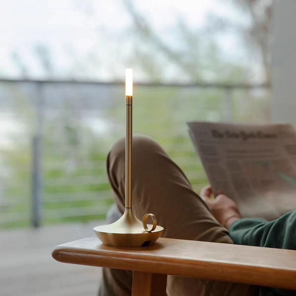 Thumbnail: Modern Minimalist LED Vintage Candle Table Lamp