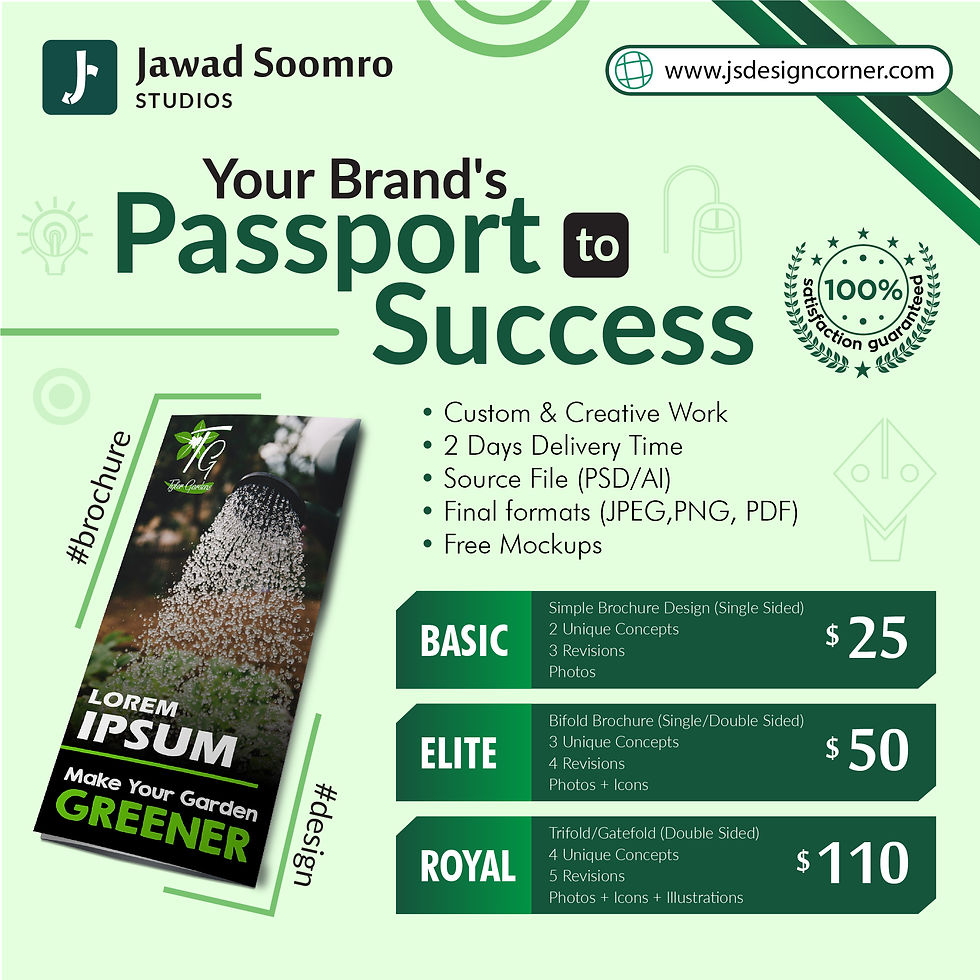 Brochure Design Packages