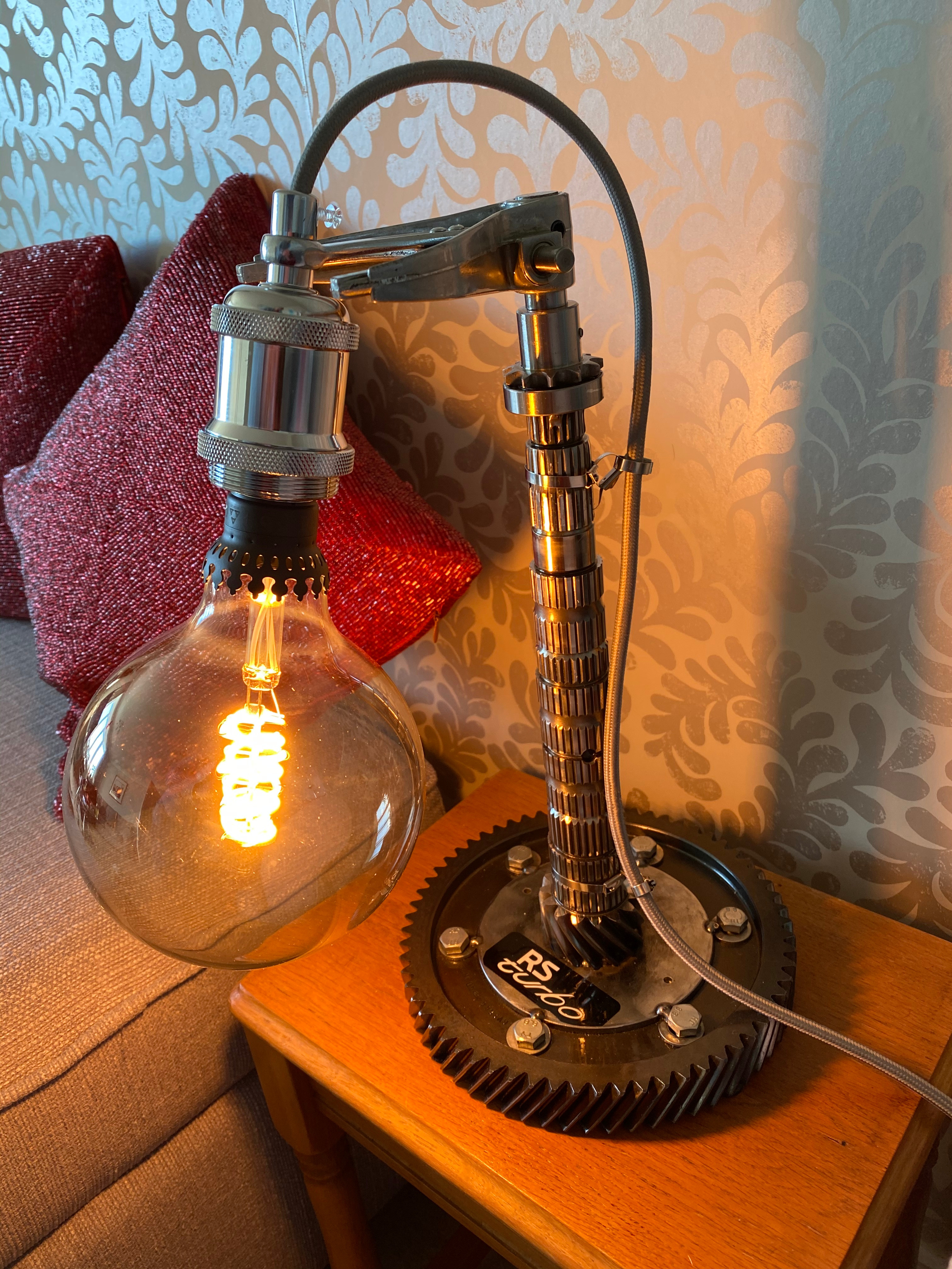 Ford Escort RS Turbo Crown & Pinion Desk Lamp