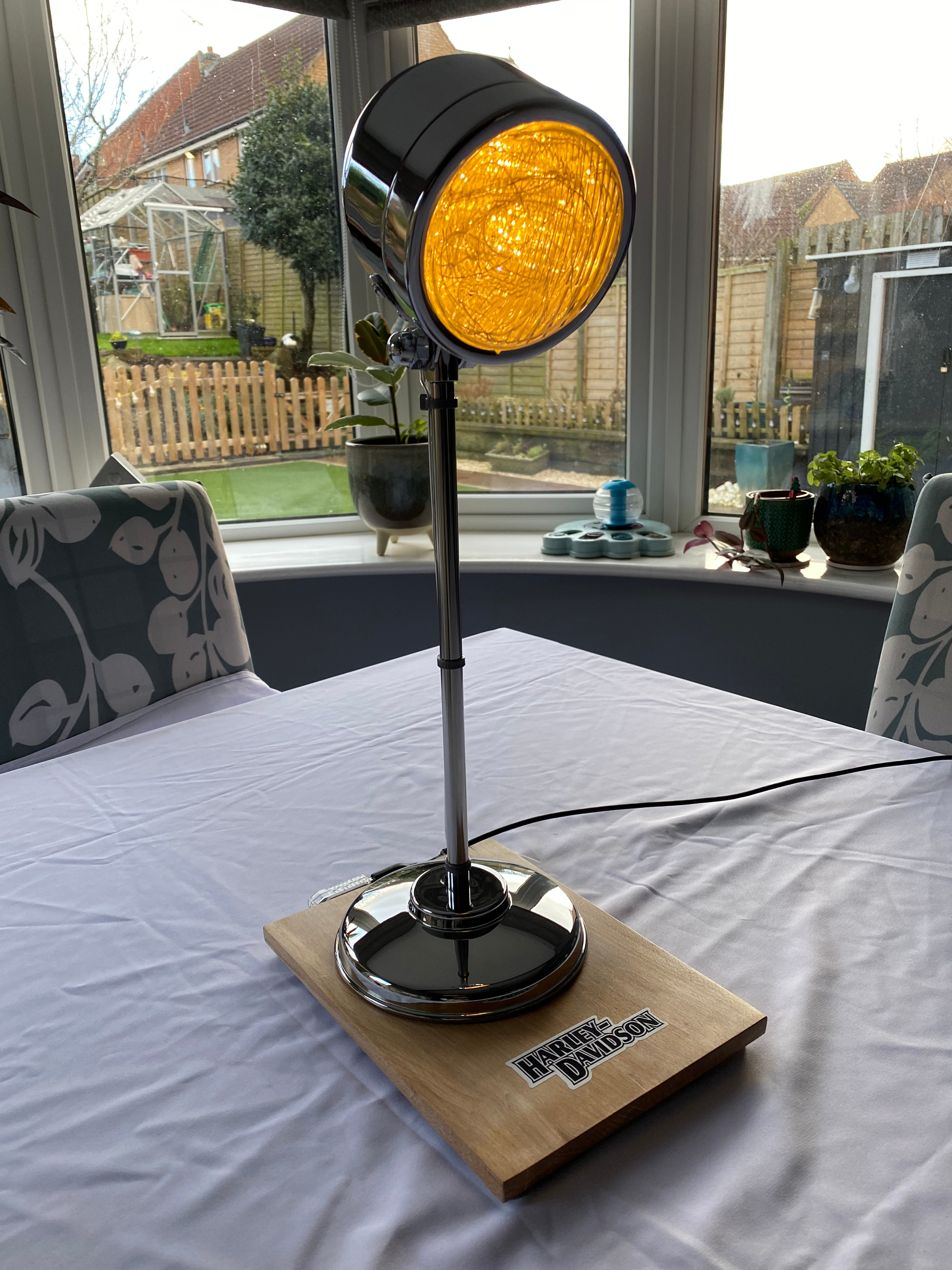 Harley Davidson Themed LED Desk Lamp