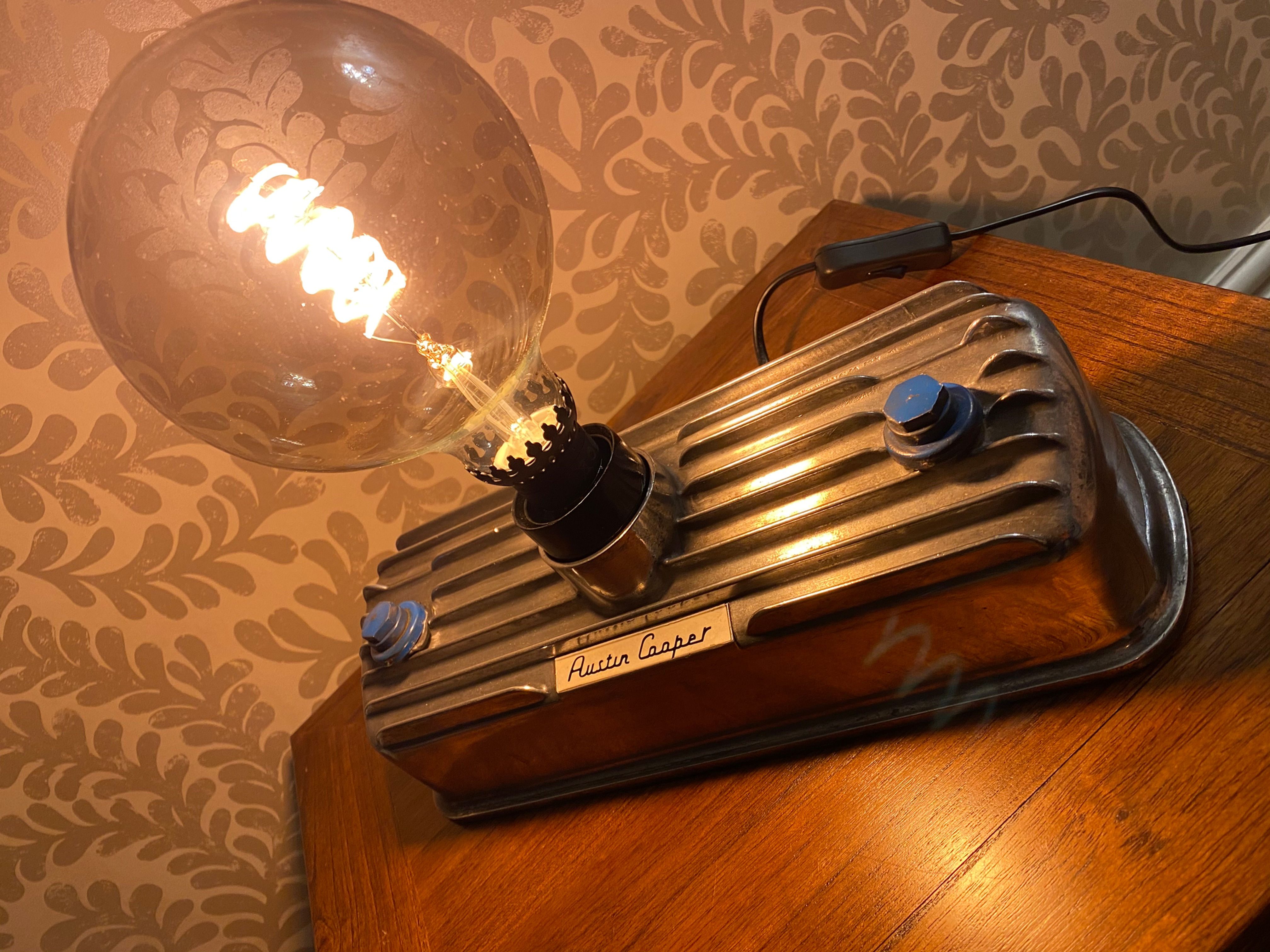 Austin Mini Cooper Rocker Cover Desk Lamp