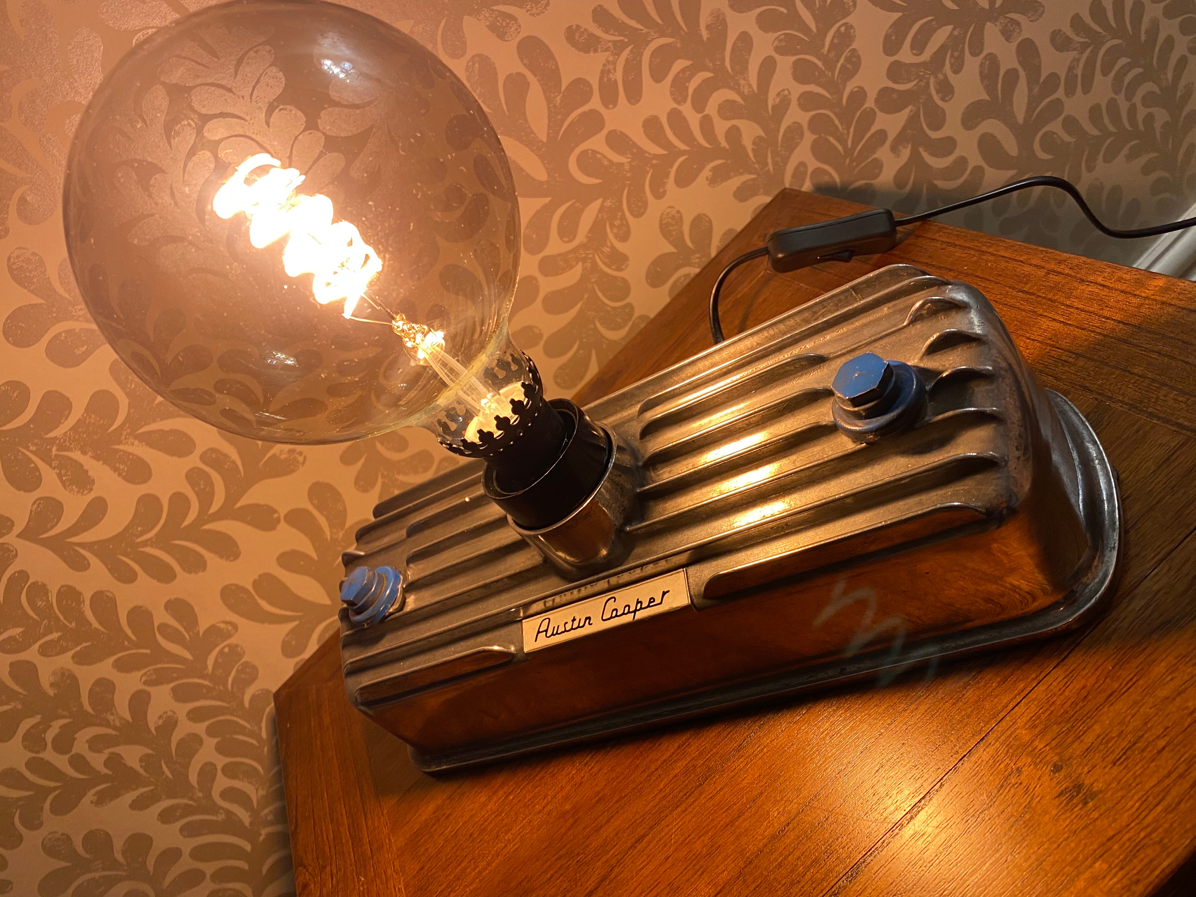 Austin Mini Cooper Rocker Cover Desk Lamp