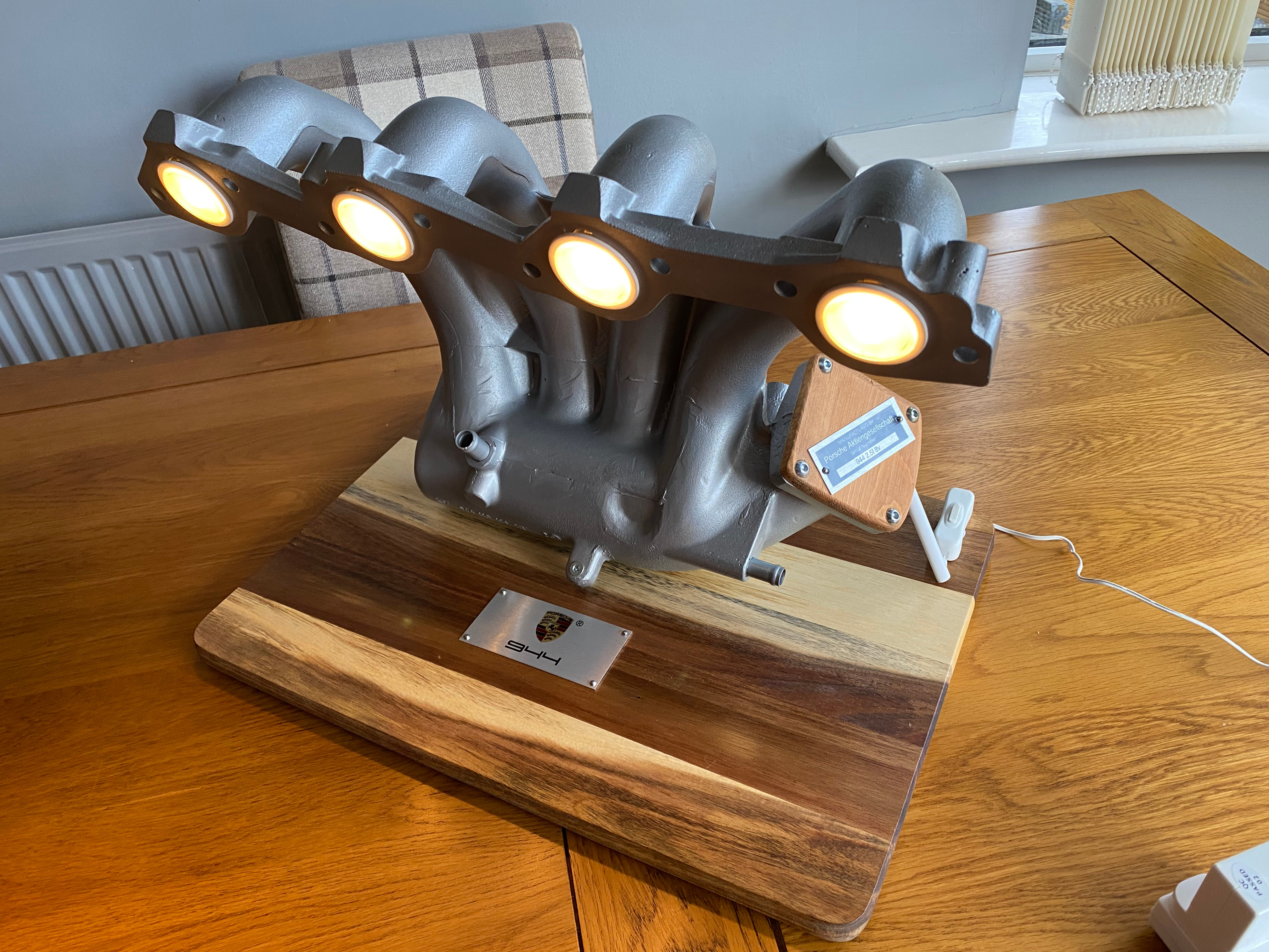 Porsche 944 2.5l 8v Inlet Manifold LED Desk Lamp
