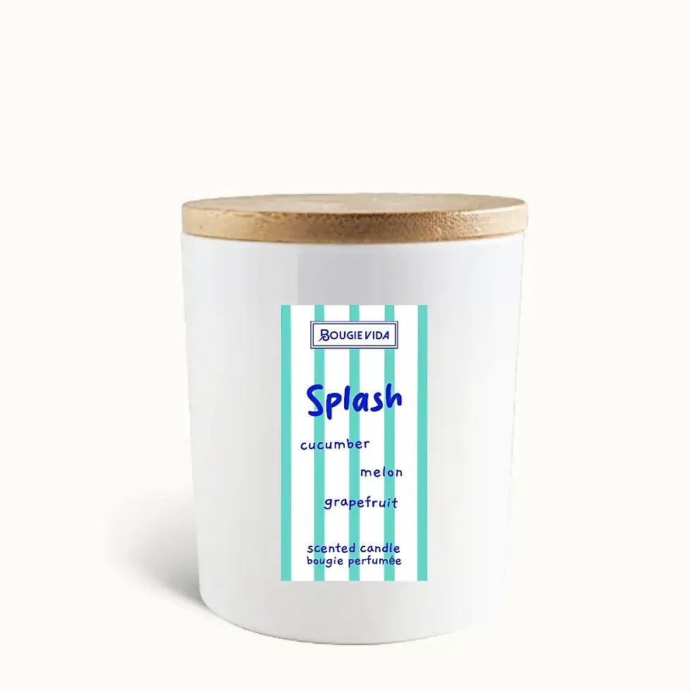 Splash soy wax candle main view