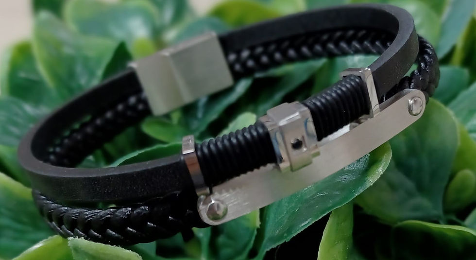 Miniatura: Pulseras en Cuero y Stainless Steel