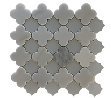 FLOWER ARABESCATO & FROSTED GLASS MOSAIC