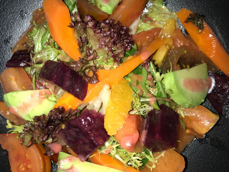 I had the pleasure to eat this fabulous salad in the Aquario Restaurant in the Oberoi Al Zorah. It w