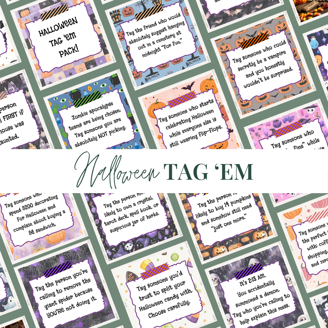 Halloween Tag 'Em Engagement Pack