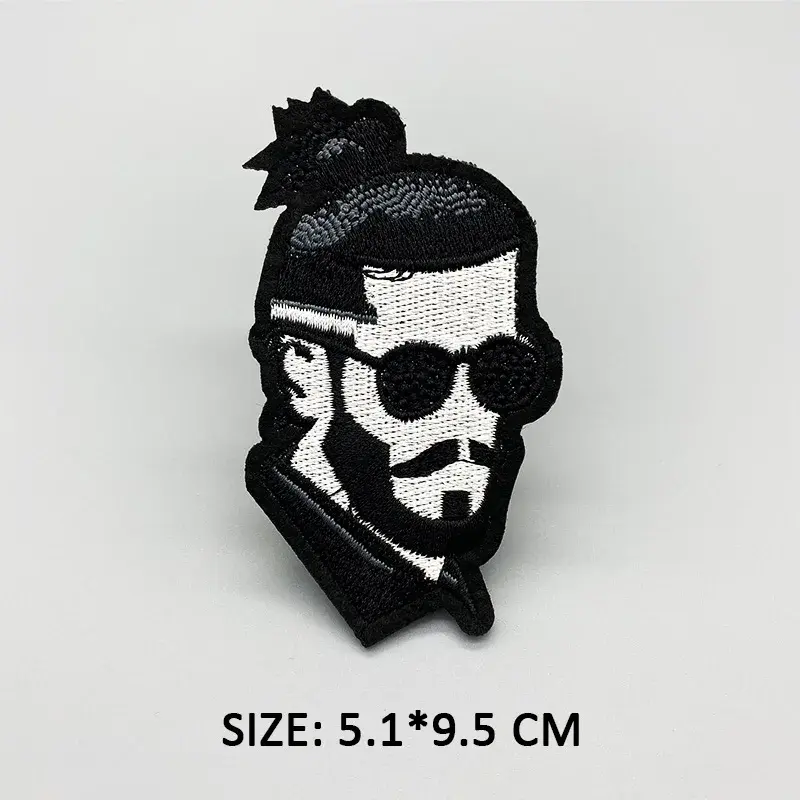 Thumbnail: Black African Girl Patch Rapper Singer Embroidered Patches