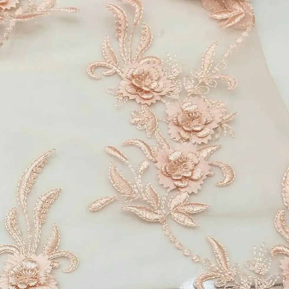 Thumbnail: 1 Pair Flower Applique Patch Sew