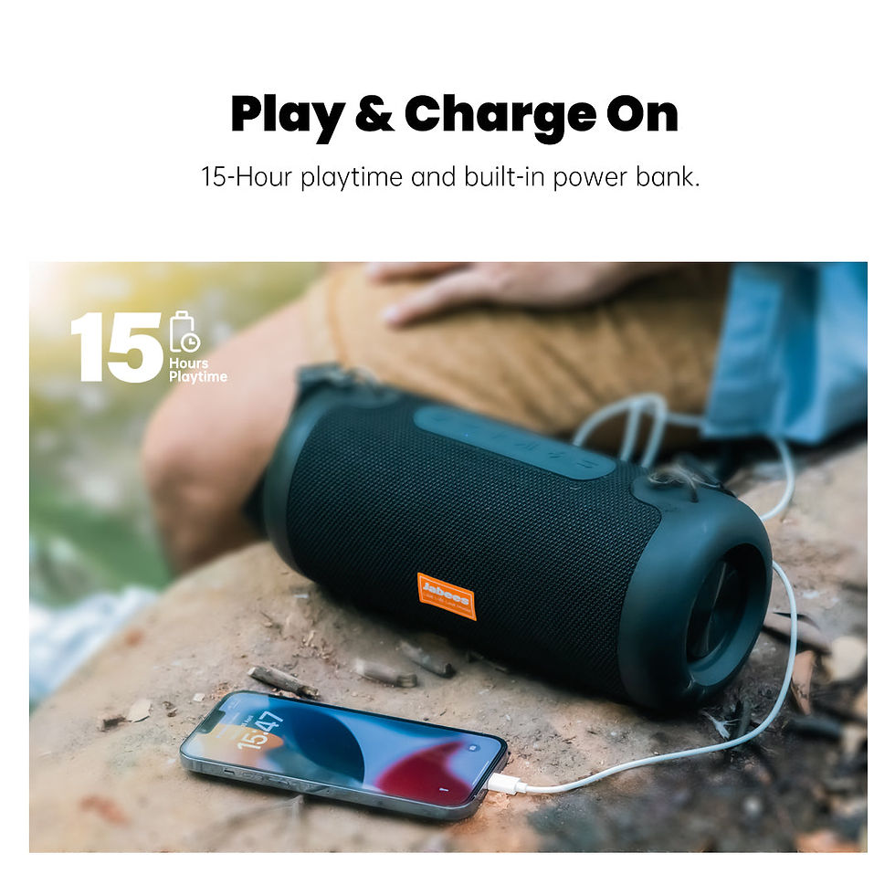Thumbnail: WHALE – Bluetooth IPX7 Waterproof Portable Outdoor Speaker