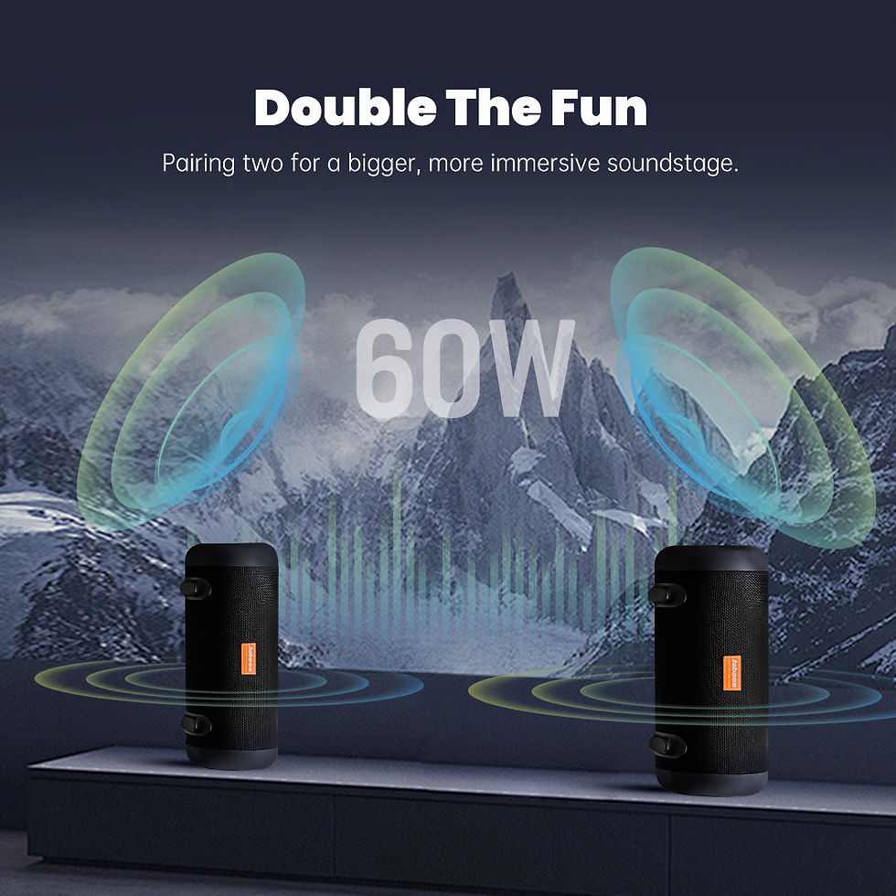 Thumbnail: WHALE – Bluetooth IPX7 Waterproof Portable Outdoor Speaker